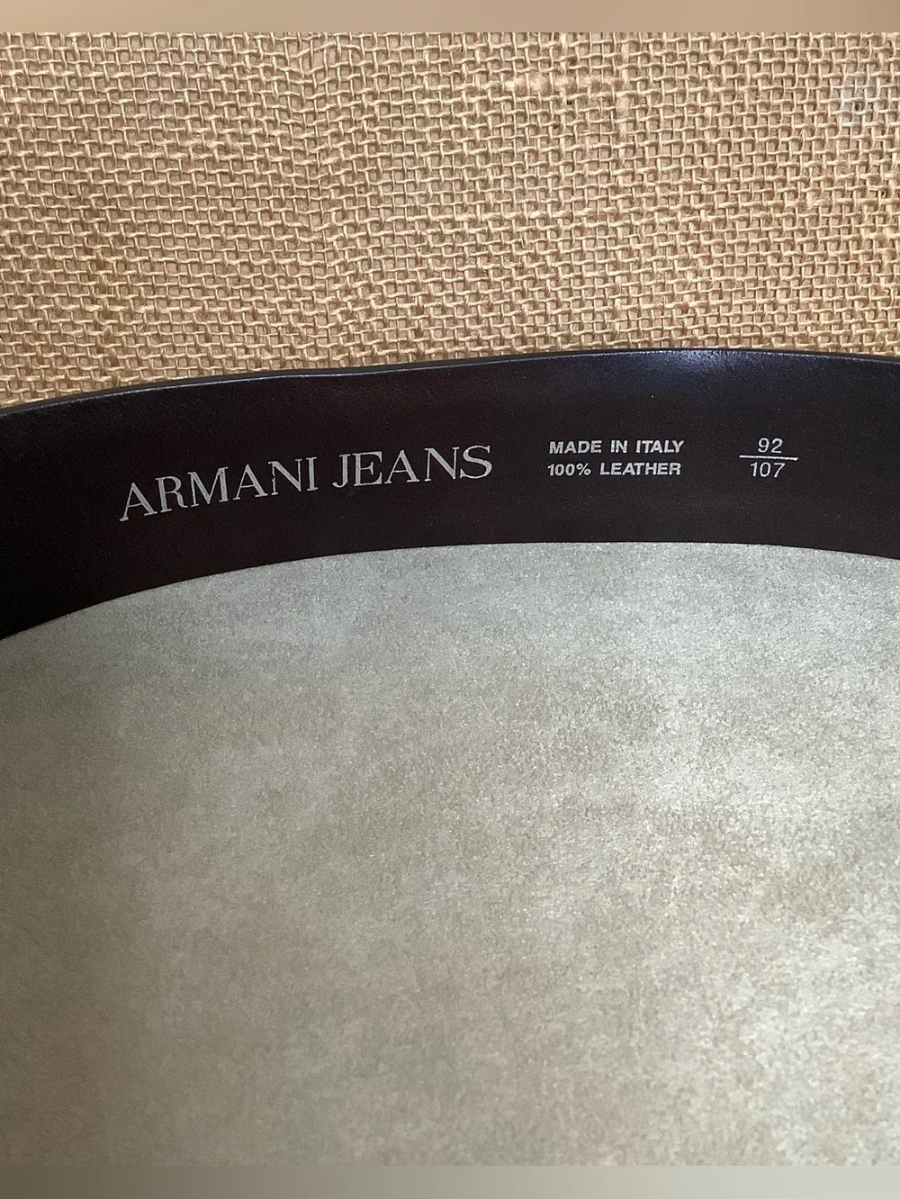 ARMANI Jeans Luxury Brown Leather Belt for Women  (W617)